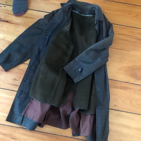 Men's Vintage Iridescent Trench coat. - Picture 5 of 5